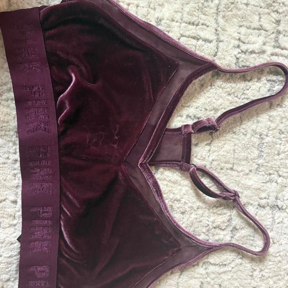 Victoria-s-secret Women's Purple and Burgundy Bra